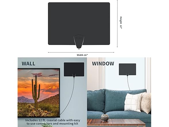 Antennas Direct ClearStream Flex Amplified Indoor TV Antenna