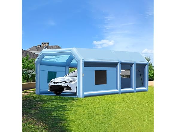 VEVOR Inflatable Paint Booth, 26.2 x 14.8 x 9.8 ft