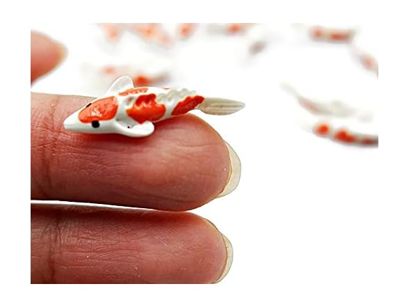 1shopforyou Lot of 12 Miniature Koi Fish