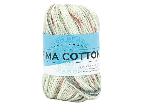 Lion Brand Yarn, Pima Cotton Crochet Yarn,