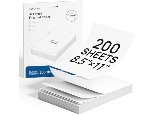 8.5" x 11" Thermal Printing Paper
