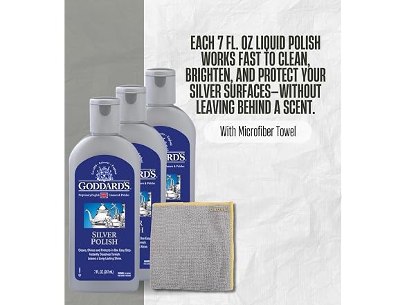 GROVE 3x Silver Polish Goddards 7 fl. oz. Liquid