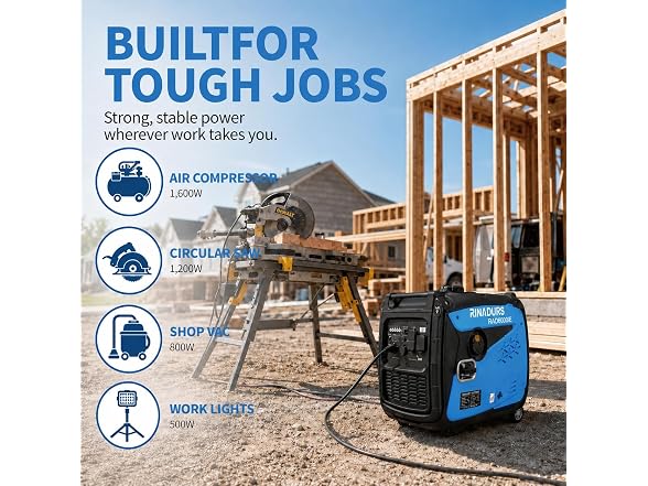 6000W Peak Portable Inverter Generator