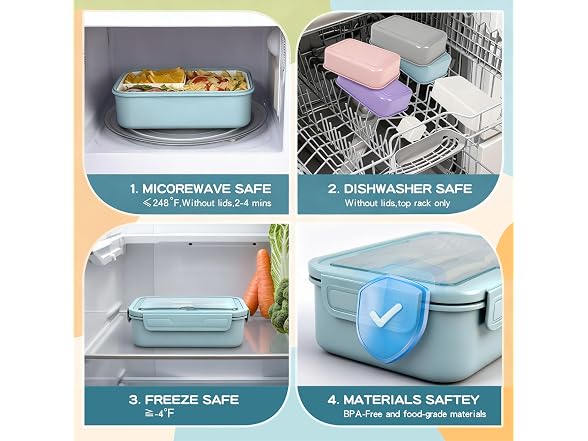 AUSTINEY 1100ml Bento Lunch Box