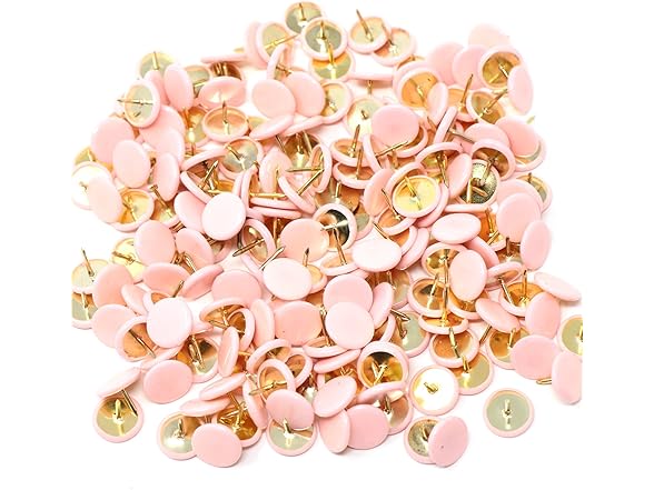 VAPKER 200 PCS Thumb Tacks Candy Pink