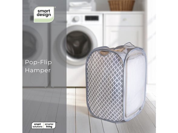 Smart Design Pop Up Flip Hamper