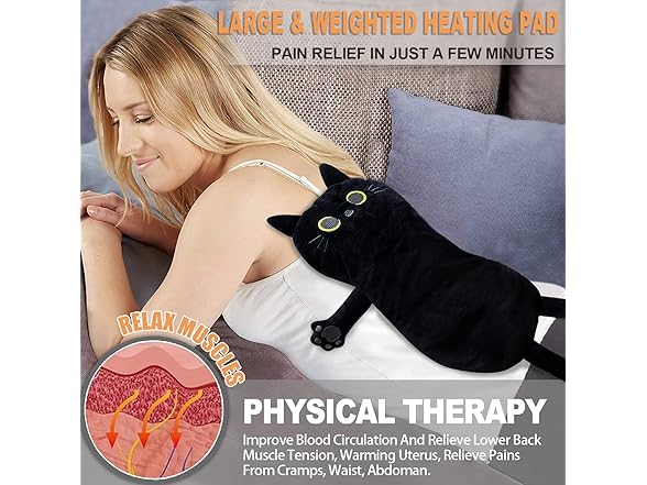 Large Microwave Heating Pad with Washable Cover