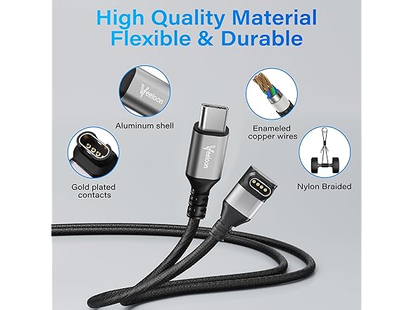 90Degree Type C Garmin Watch Charger Cable