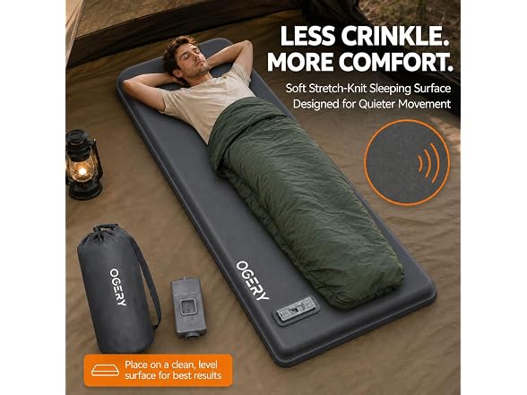 OGERY 3.15in Memory Foam Sleeping Pad