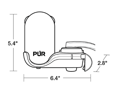 PUR PLUS Faucet Filtration System, Vertical, Sea Glass - Gallery 12