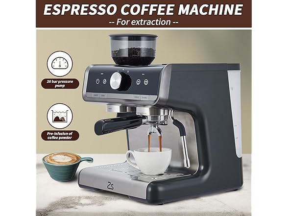 CuisinAid Espresso Machine with Grinder