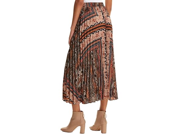 Floerns Women (XS) Boho Elastic Waist Scarf Skirt