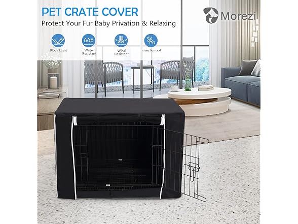 Morezi Dog Crate Cover for Wire Crates Kennel