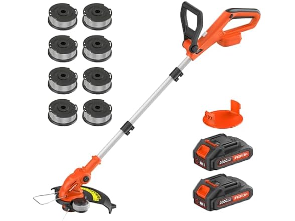 20V 2-In-1 Trimmer & Edger, 2 x 2.0Ah Battery