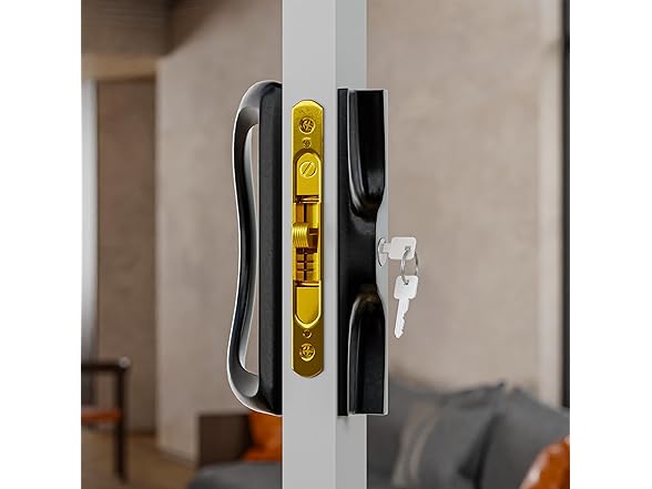 T-HAKEN  T-HAKEN Sliding Glass Door Handle Set w  