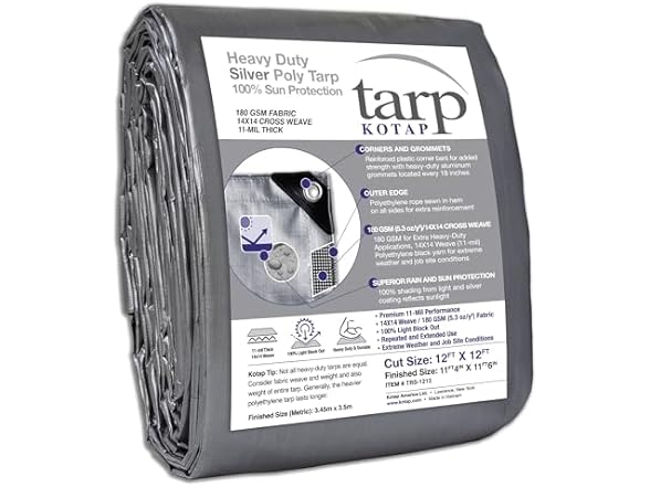 Kotap 12 x 12 Ft. Heavy-Duty Protection/Coverage