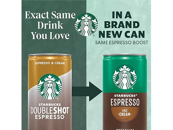 12PK Starbucks Espresso & Cream, 6.5 Fl Oz Cans