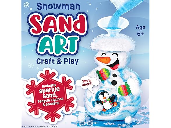 Creativity for Kids Sand Art Snowman Kit