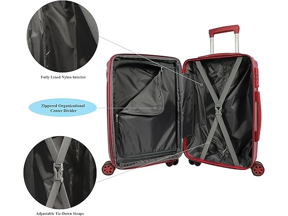 World Traveler Skyline Hardside 24-Inch Spinner 