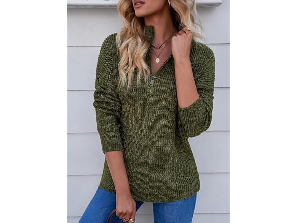 Dokotoo Women (M) Zip Fall Winter Outfits Sweaters