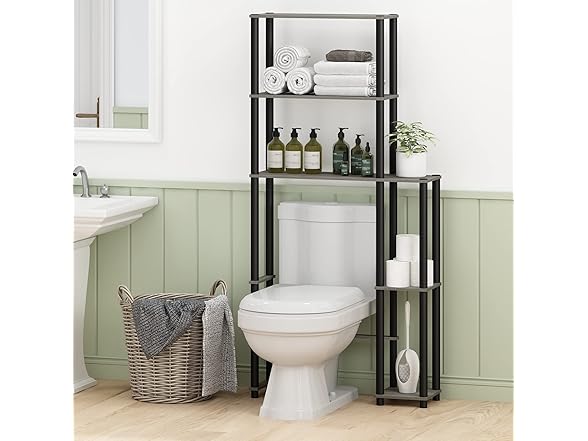 Furinno Turn-N-Tube Over The Toilet Storage
