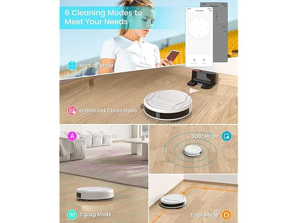 Lefant White Robot Vacuum Cleaner
