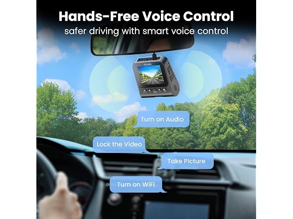GEARit 4K Dash Cam Front and Rear