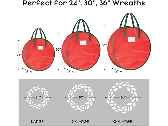 Criusia Wreath Storage Container 2-Pack