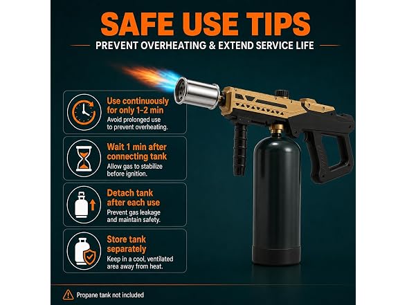 Powerful Propane Flame Thrower Gun