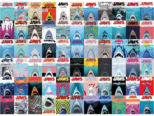Aquarius Jaws 500 Piece Jigsaw Puzzle