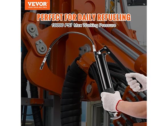 Grease Gun, 10000 PSI Max. Working Pressure