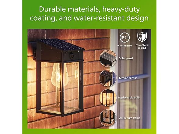 Philips Solar LED Wall Light Motion