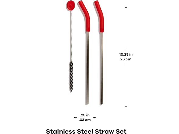 Hydro Flask Stainless Steel Straw Set