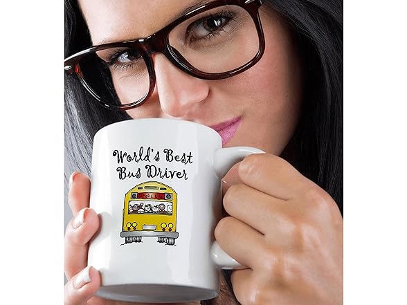 3dRose Worlds Best Bus Driver Ceramic Mug