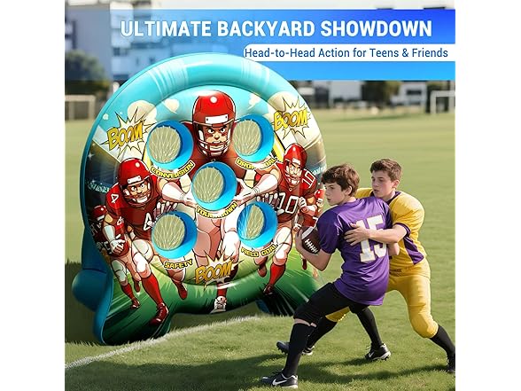 Tzsmat Inflatable Football toss game