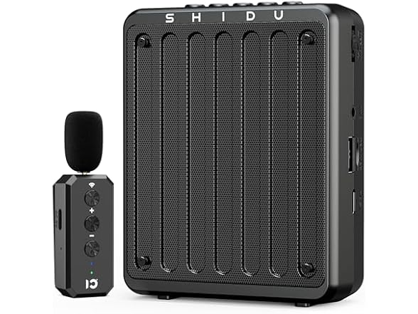 SHIDU 20W Voice Amplifier Wireless Lavalier