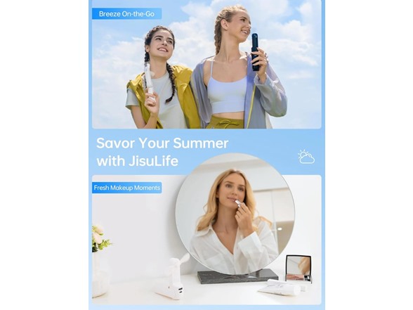STAY COOL 2 Pack 3 IN 1 Handheld Mini Fan