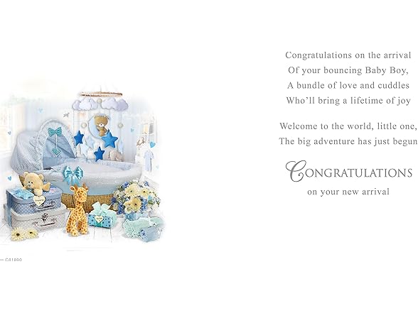 Regal Publishing New Baby Boy Card