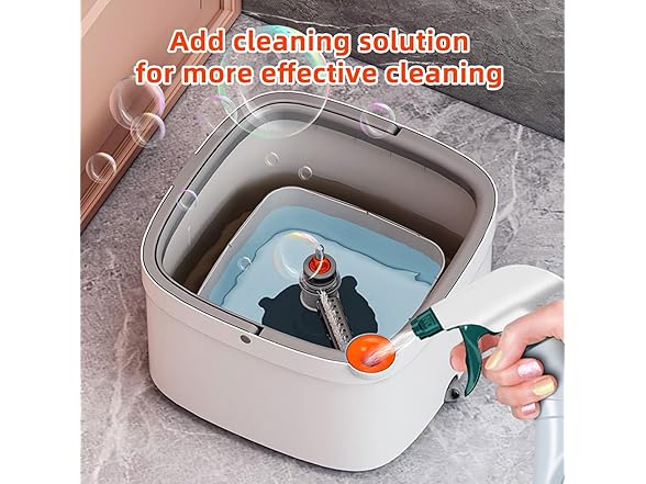 KZKR Spin Mop and Bucket Set- 2 Pad