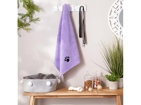 Bone Dry Pet Grooming Microfiber Towel, X-Large, Lavender
