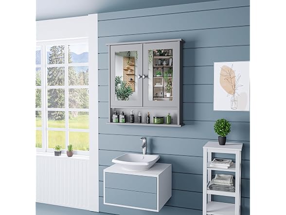 Lifetime Home Modern Bath Wall Cabinet