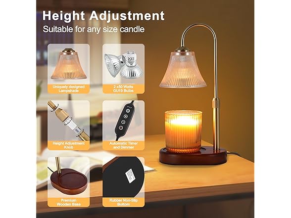 EUAONYA Candle Warmer Lamp