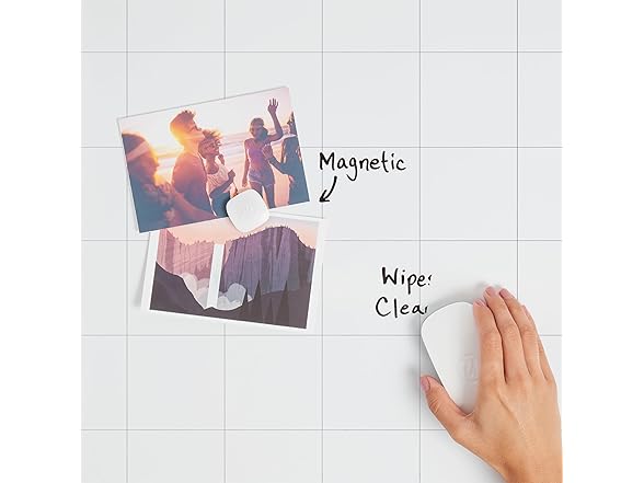 U Brands Square Magnetic Dry Erase Calendar White Board