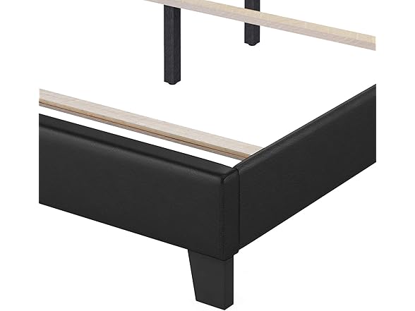 FURINNO Pessac PU Leather Upholstered King Platform