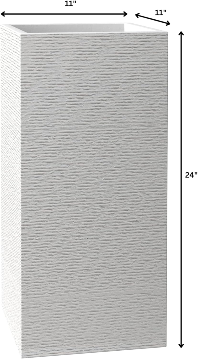 LeisureMod Bloom Rectangular Planter – 20 or 24" - Gallery 17