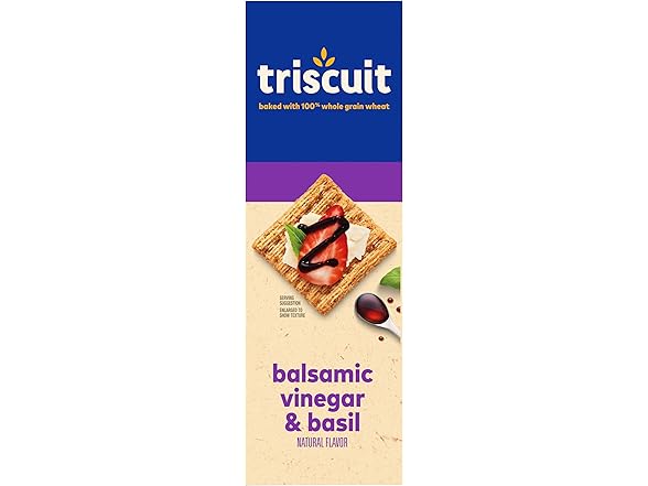 Triscuit Balsamic Vinegar & Basil Whole Grain Crackers