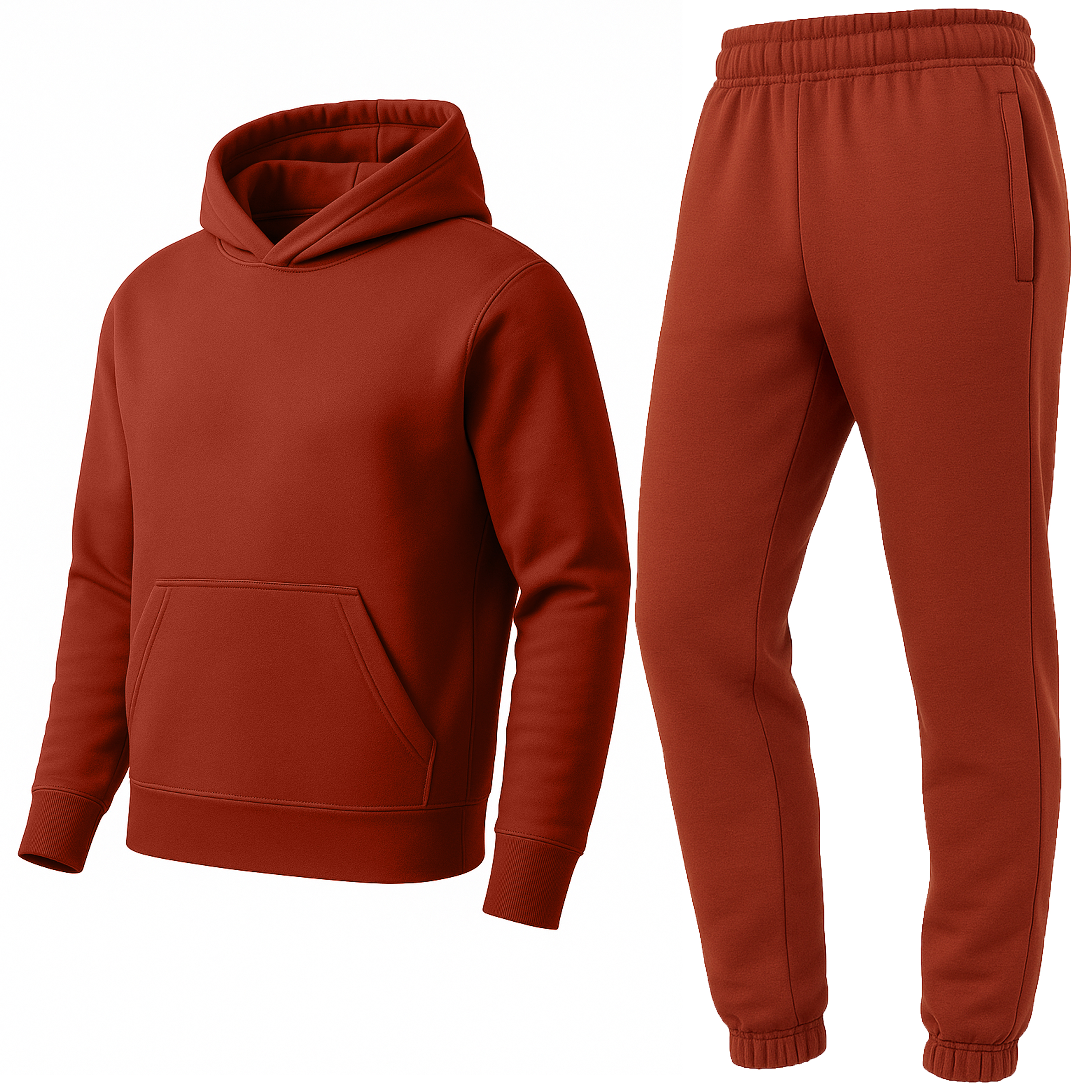 Mens Fleece-Lined Classic Hoodie/Jogger Set - Gallery 30