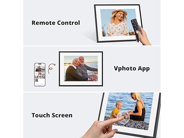 (NEW) Dragon Touch 15in FHD TS Digital Picture Frame