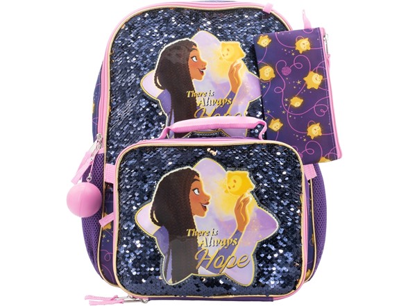 (4 Piece) 16" Disney Wish Backpack