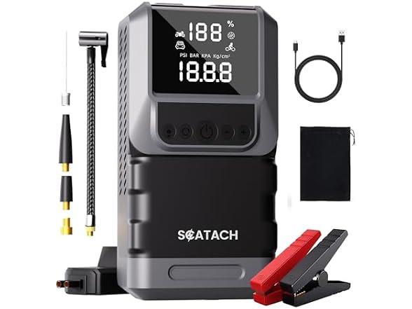 6000A Jump Starter w/ Air Compressor